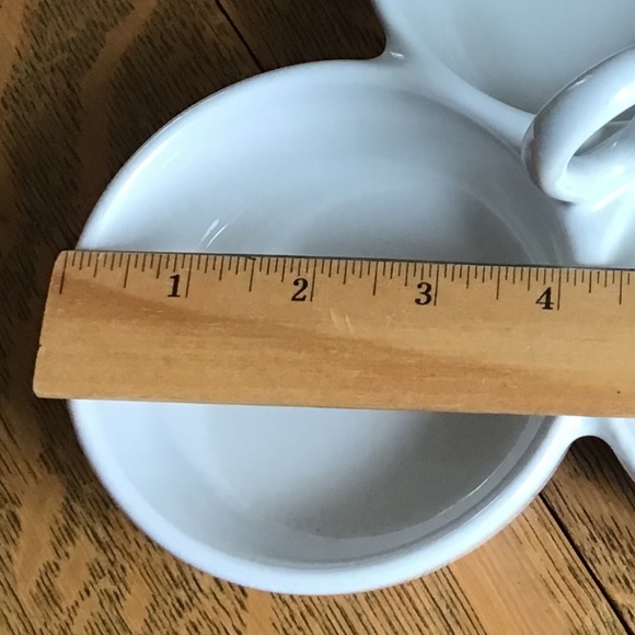 Crate & Barrel 3 Part Divided Serving Bowls Plate Tray Like New! - Picture 5 of 12